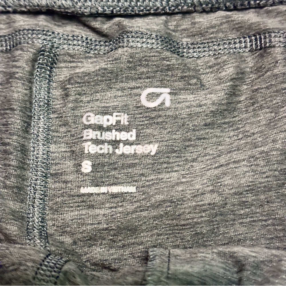 GAP Fit Heather Gray Joggers Jersey Pants S - Picture 3 of 7